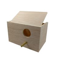 moly nido para agapornis horizontal madera 22x14x14 cm - espacio amplio