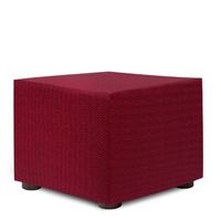 funda protectora puf premium jaz 40 x 40 burdeos