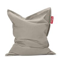 puf extragrande original de exterior color grey taupe