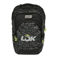 mochila lok maxx 2 negro verde