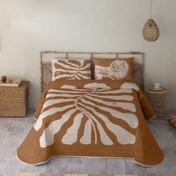 Marley - Colcha Bouti Estampada Cama 150 - Microfibra - Extra Suave - Incluye Colcha Bouti + 2 Fundas De Cojines - Cockpit