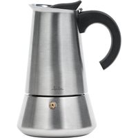 cafetera italiana de induccion jata cax104 r 4 6 10 o 12 tazas r acero inoxidable r apta para todo tipo de cocinas
