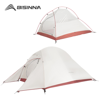BISINNA-tienda de campaña ultraligera, mochila, tienda de campaña de nailon 20D, impermeable, para exteriores, senderismo, viaje, ciclismo, 1-2 personas