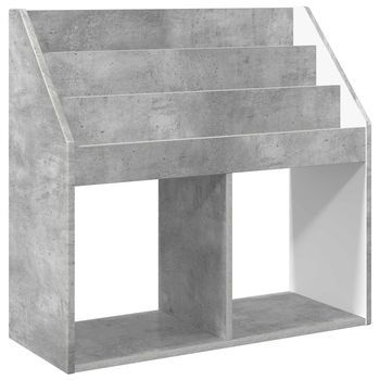 Estantería Para Niños Gris Concreto 72,5 X 29,5 X 69 Cm Vidaxl