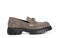 mocasin mujer ante con mignon taupe