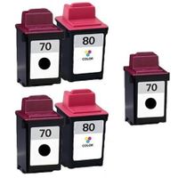 compatible multipack lexmark optra 40 printer ink cartridges 5 pack -12a1970e