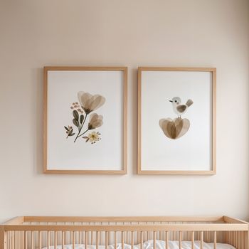 Set de 2 cuadros 111, marco negro, 50x70 cm