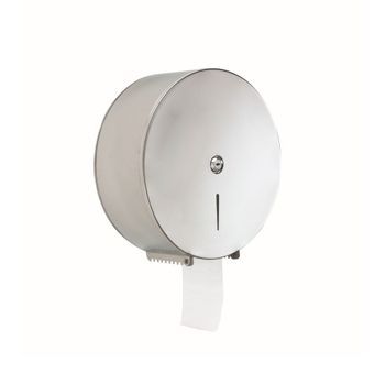 Dispensador De Rollo De Papel Higiénico Máx. 31cm Con Cierre De Seguridad Acero Inoxidable Cromado