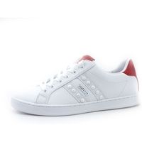 guess deportivas moda sneaker borchie retro red white fl5rlkele12 para mujer