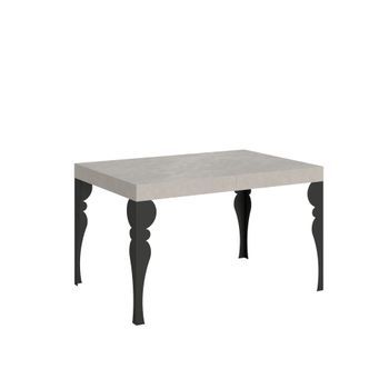 Mesa Extensible Paxon Cashmere 120/380x90 Cm Con Patas Antracita