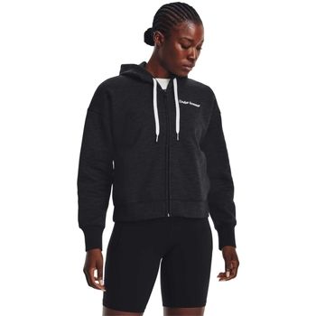 Under Armour Chaqueta deporte Essential Fleece Script FZ Hoodie para mujer