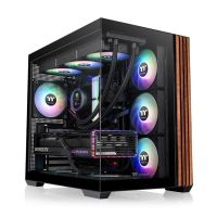 caja pc thermaltake view 380 argb cristal templado midi tower atx negra