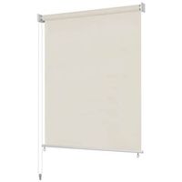 persiana enrollable de exterior 245anchox230altocm color crema vidaxl