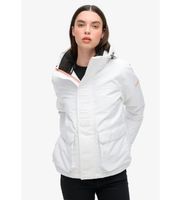 superdry para mujer w5011742a cortavientos ultimate jkt blanco l casual poliester reciclado sostenible