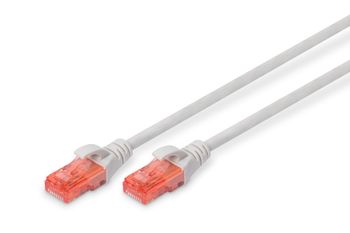 Cable de conexi n U-UTP CAT 6 PVC AWG 26/7 longitud de 3 m color gris