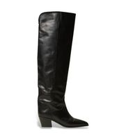 twinset para mujer 262tgt046 botas mosqueteras de piel negro 38 plano 1 a 3cm ninguno casual