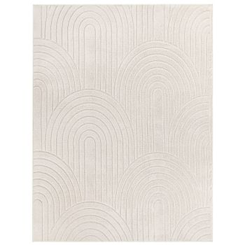 Alfombra moderna Tokko crema 200x280 cm