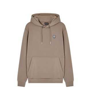 EA7 para hombre. 8NPM21_PJ4EZ Sudadera Premium Shield taupe (M), Casual, Poliéster