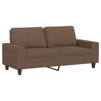 sofa de 2 plazas  sofa de salon  sofa de descanso de tela marron 140 cm