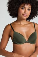 hunkemoller sujetador con aros preformado plunge verde