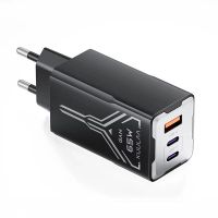 gan tech kuulaa kl-cd64 cargador usb pd de 65w 3 puertos usb-a2usb-c cargador de pared rapido adaptador eu enchufe en