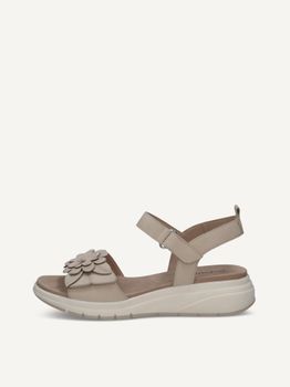 CAPRICE Sandal, white, made of Leather without heel, Size 41