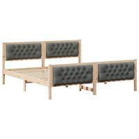 cama matrimonial  cama para adulto  estructura de cama con cabecera gris oscuro 180 x 200 cm