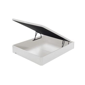 Canapé Abatible Madera 19 Tapa Tapizada AD Blanco 135x200 cm FLEX