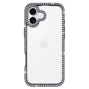Funda para móvil La Casa de las Carcasas Bumper Perlitas Transparente Bordes Reforzados para iPhone 17