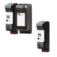 compatible multipack hp deskjet 948c printer ink cartridges 3 pack -c6615de
