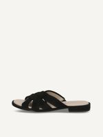 caprice mule black made of leather with block heel size 41
