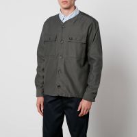 fred perry cotton-twill overshirt - l