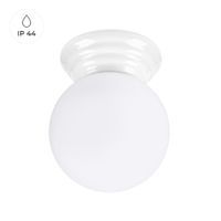 lampara de techo blanco ceramicavidrio vidriado alt 12 cm