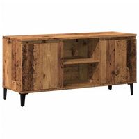 mueble tv  mueble de salon  mesa de tv madera ingenieria madera envejecida 102x35x50 cm