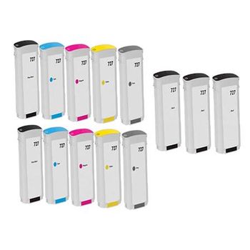 Compatible Multipack HP DesignJet T1530 Printer Ink Cartridges (13 Pack) -B3P22A
