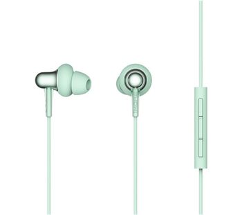 Stylish Dual-Dynamic E1025 Earphones - Spearmint Green, Green