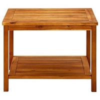 mesa de cafe - mesa de centro de madera maciza de acacia 60x60x45 cm