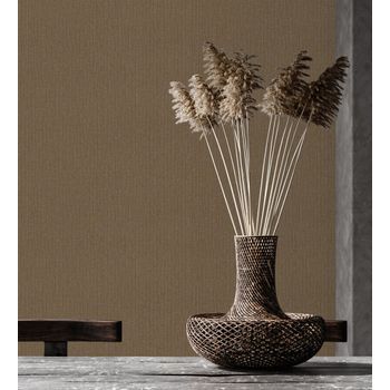 Papel Pintado Vinílico Lavable Con Detalles Metalizados En Relieve - Bangalore 680990 De Gaulan - Rollo De 10 M X 1,06 M