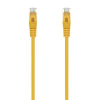 aisens a145-0565 cable de red rj45 utp cat 6a 50cm amarillo