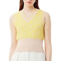 lacoste camiseta tirantes jacquard graphic para mujer