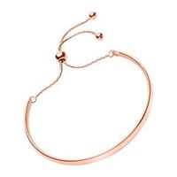 pulsera de plata chapada en oro rosa con opcion de grabado