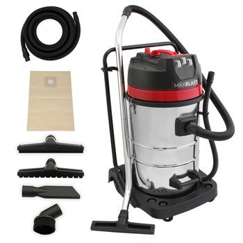 80l Aspiradora Industrial Para Secos Y Húmedos 3000w (manguera Extralarga 5m)