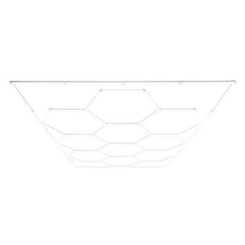 Luz Led Hexagonal 10 Panales Y Borde Detalle Del Coche Garaje Taller Gimnasio Panal