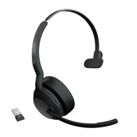 jabra evolve2 55 auriculares inalambrico diadema oficinacentro de llamadas bluetooth negro