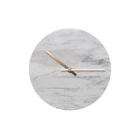 zuiver marble time wall clock in white