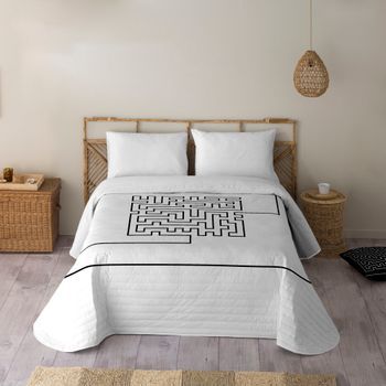 Icehome - Colcha Bouti Estampado - Gramaje 70 Gramos - Cama 135 - Laberinth