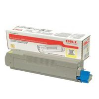 oki 46490605 yellow original high capacity toner cartridge