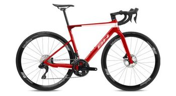 Bh ultraligera 8 0 shimano 105 di2 12v 700 mm bicicleta de carretera roja