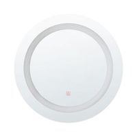 espejo de pared led 58 cm redondo para bano tocador dormitorio maquillaje selune