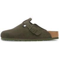birkenstock zuecos boston suede leather narrow thyme para hombre